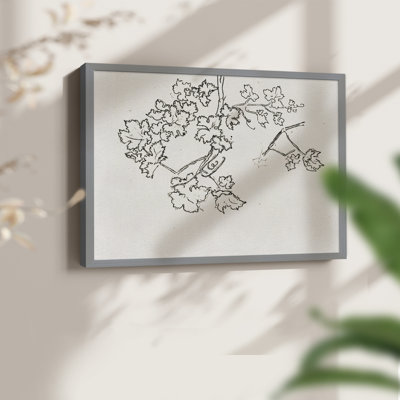Croquis rétro - V - reproduction encadrée