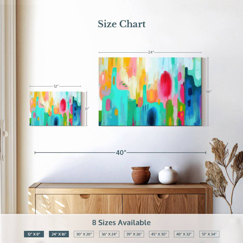 Avery Abstract Spring City, 16" H x 24" W