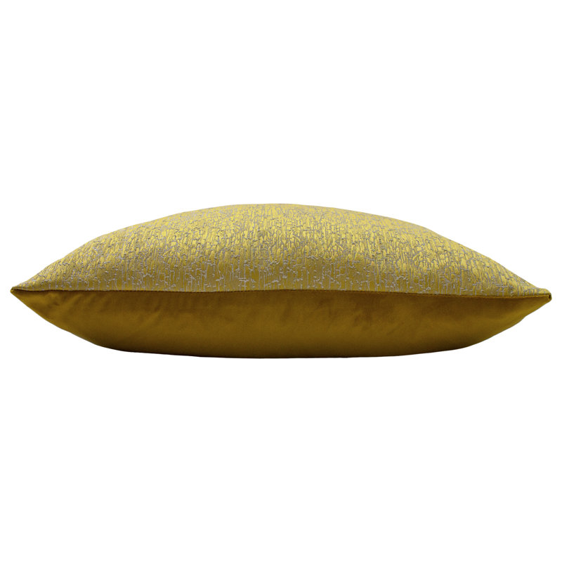 Geometric Slate/Steel Square Cushion, Sunshine/Gold