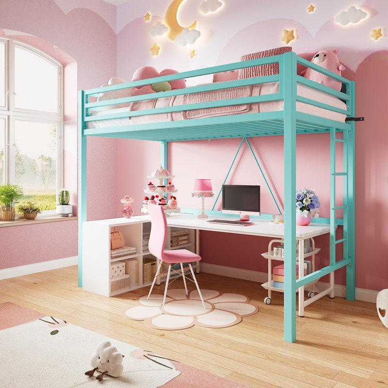 Lit mezzanine Braga par Isabelle & Max, Vert