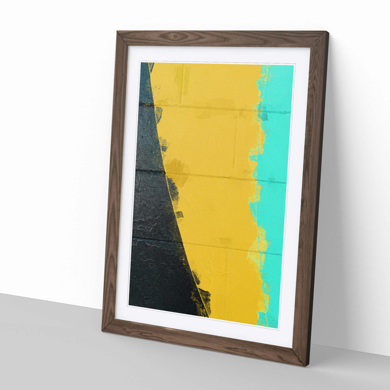 Triumph in Abstract - Framed Print, 76cm H x 50cm W x 2cm D, Walnut