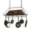 Bear at Lake Handcrafted Hanging Pot Rack