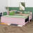 Twin Size Daybed With Pop Up Trundle, Linen Upholstered Day Bed Frame With Wood Slats,Extendable Trundle Bed,Twin To King Design-1014872334