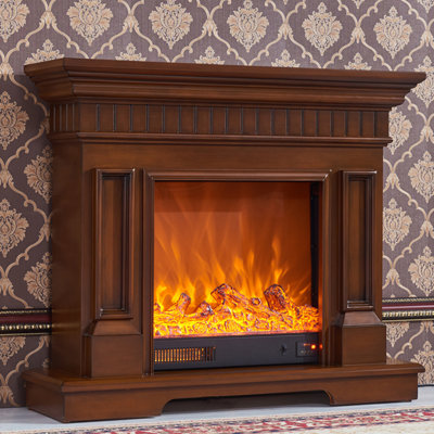 American-style electric heating fireplace cabinet with fireplace core