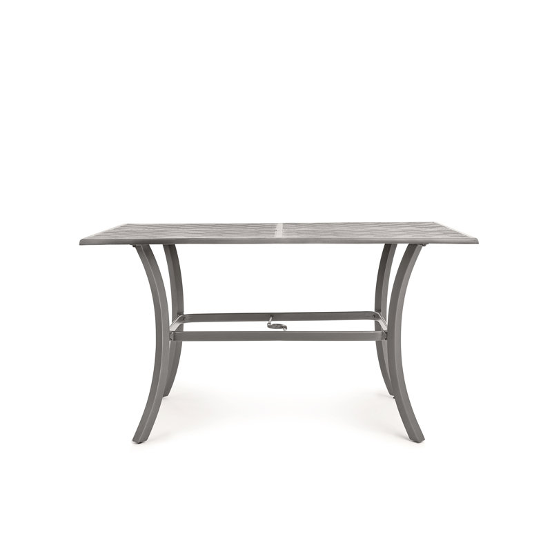 Table de balcon en métal Merge Tables, Teck vieilli
