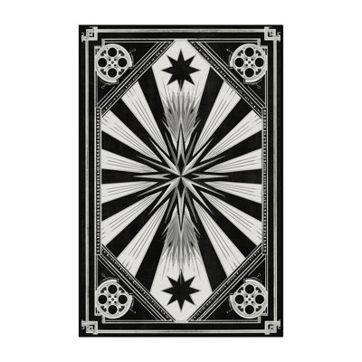 Soft Plush Mondale Red Carpet Event Posh & Luxe Starburst Area Rug in Brown – Black Binding