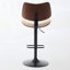 Chaises de bar noires réglables Mid-Century-878388383-878388381