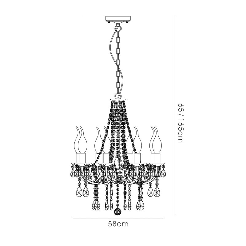 8 - Light Candle Style Chandelier