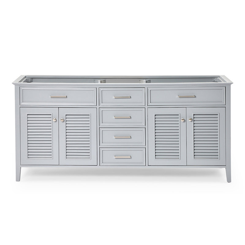 Base de meuble-lavabo double Ferree, Gris