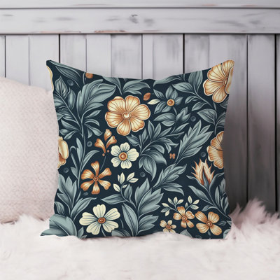 Botanical William Morris Flowers & Botanical Plants VI Pillow Cover