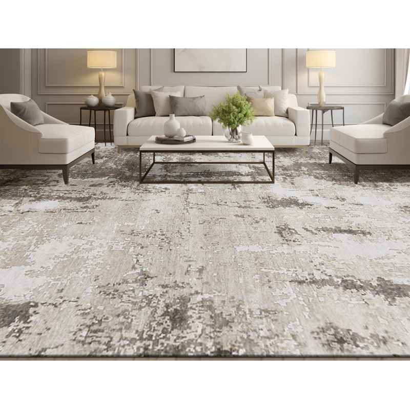 Himalayan Abstract Area Rug, Rectangle 6' x 9'