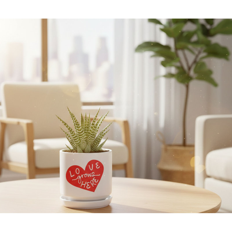 Planter Heart Love Grows Here