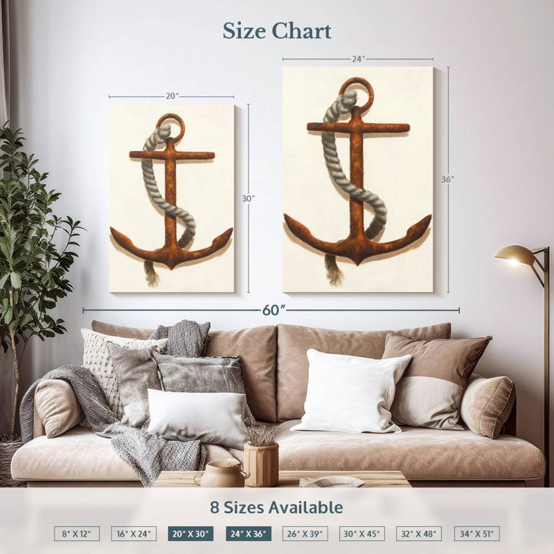 Aletra Anchor Plain, H 36 po x l 24 po
