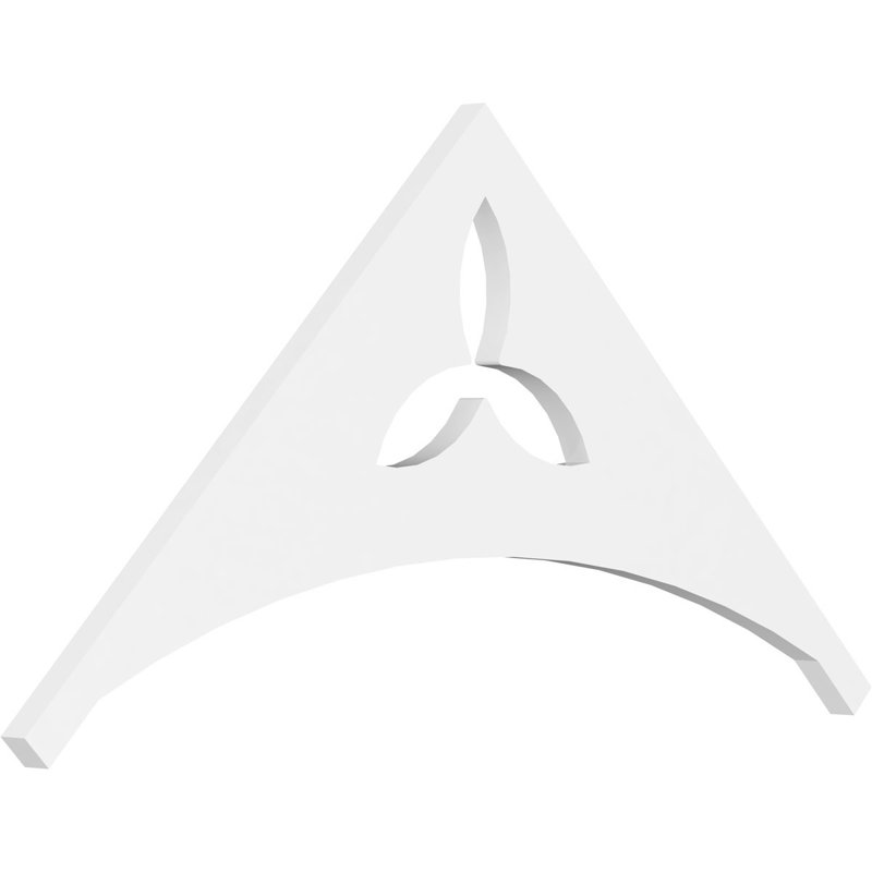 Naple Signature Urethane Gable Pediment, Primed Tan, 18"H x 36"W, 12/12