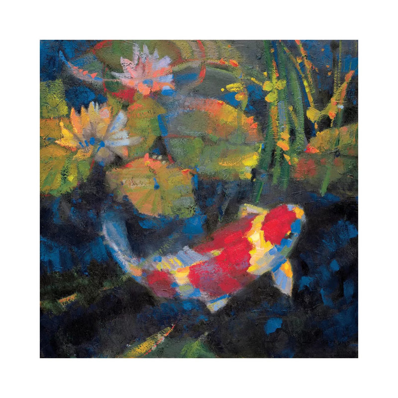 Water Garden I - Wrapped Canvas Painting, 66.04cm H x 66.04cm W x 1.91cm D