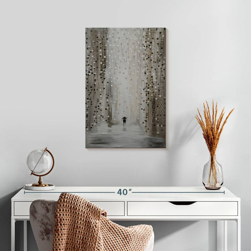 Hardie sous la pluie, H 24 po x l 16 po