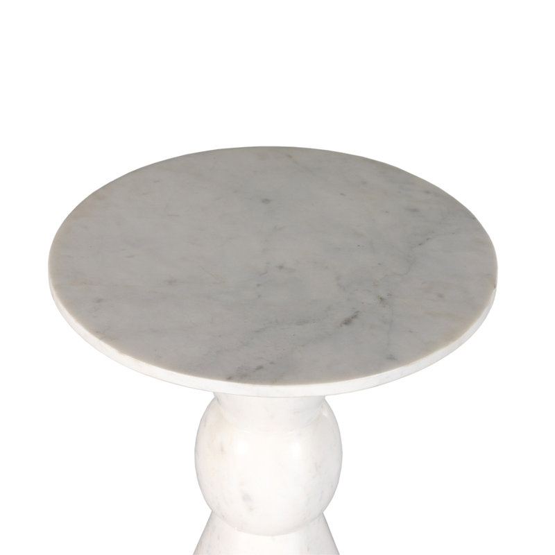 Fox End Table, White