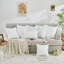 Garnitures de coussin décoratives en duvet synthétique effet tournesol (paquet de 2)-123386544-125347182