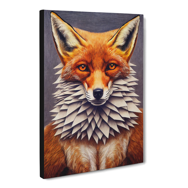 Vintage Fox Vol.1 - Wrapped Canvas, 60cm H x 40cm W x 3cm D