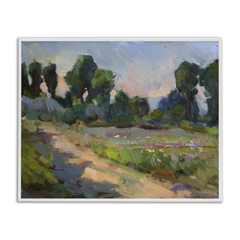 Idaho Spring Tree Grove, art de la giclée encadrée par Alexi Fine, Estampe numérique encadrée blanc bord de mer