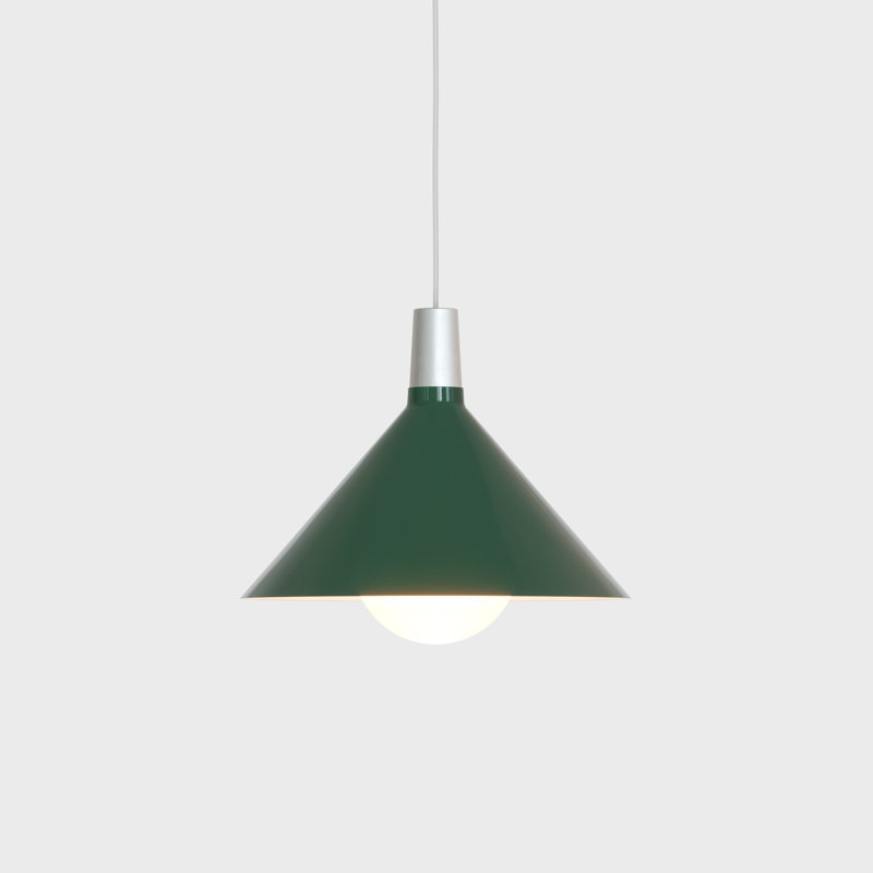 Luminaire suspendu moyen en aluminium anodisé Bower, Vert