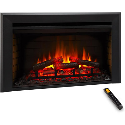Simplifire Black Electric Fireplace with BTU 5000