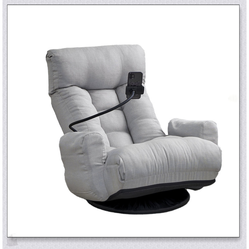 Adjustable Head And Waist Game Chair, Lounge Sofa For Living Room With Ergonomic Design And Comfort, Gray 