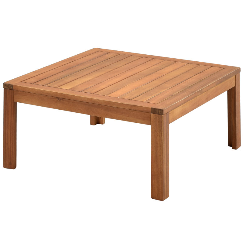 86.2'' Acacia Outdoor Patio Sofa with Cushions, Gray