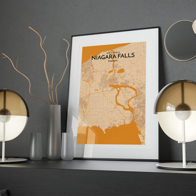 " Niagara Falls Canada City Map "