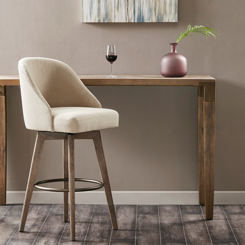 Tabouret de bar avec siège pivotant, Beige