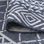 Tapis bleu marine / blanc en polypropylène tissé à la machine Hassett-976109103