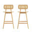 Ensemble de 2 chaises d'appoint en bois-1346143924