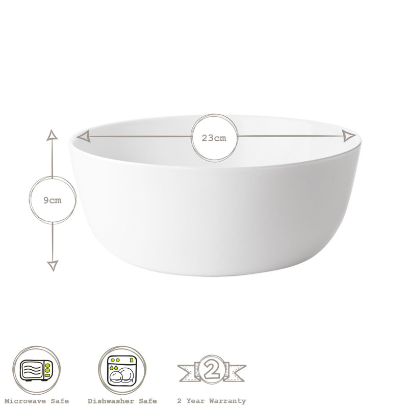 Toledo Glass Serving Bowl - 23cm