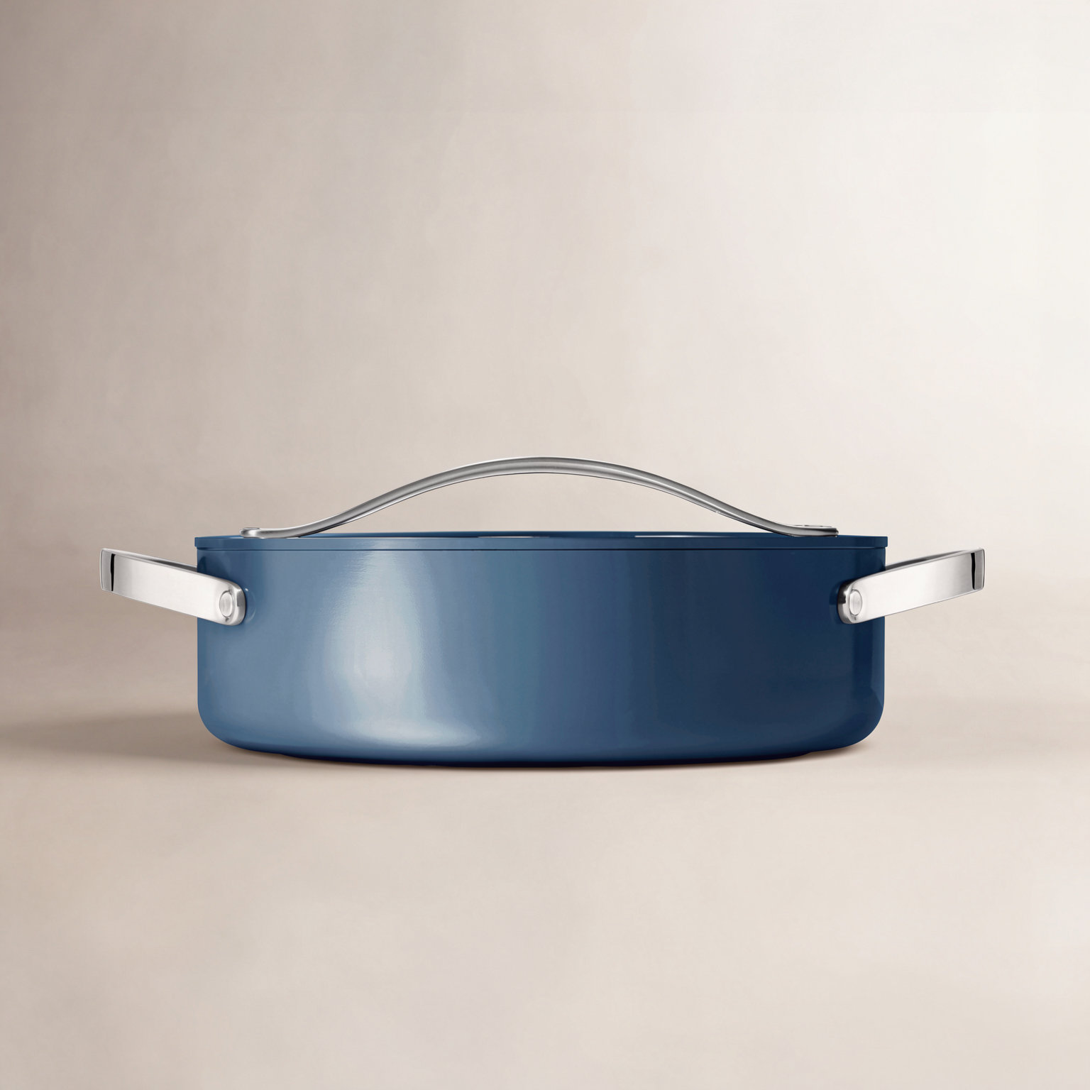 Caraway 6Qt Nonstick Ceramic Rondeau Pan W/ Lid, Navy