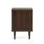 Table de chevet Mid-Century en noyer avec tiroir de rangement et tablette 1 éléments de style-1898662737