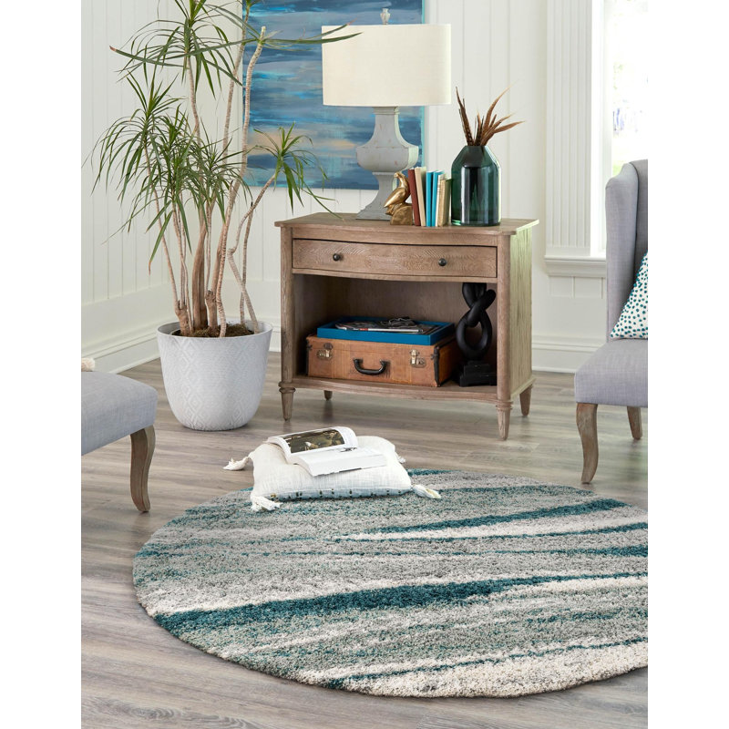  Whisper Soft Touch Shag Rug, Round 7'10"