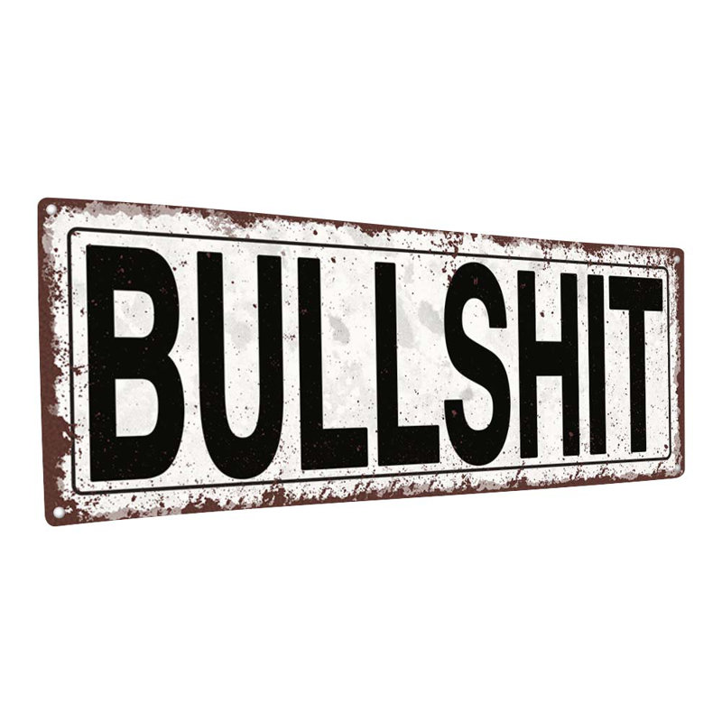 Metal Sign, 11.5" H x 31" W x 0.04" D