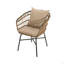 Ensemble de chaises d'extérieur avec coussins (ensemble de 2)