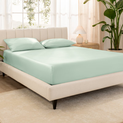 Organic Sateen Machine Woven Fitted Sheet