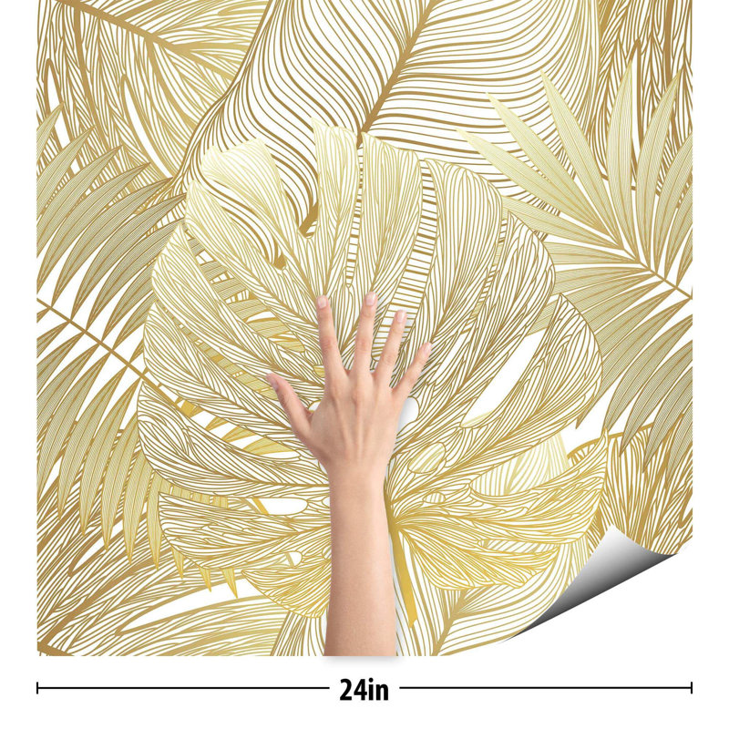 Carreau de papier peint Arawn, L 126 po x l 24 po