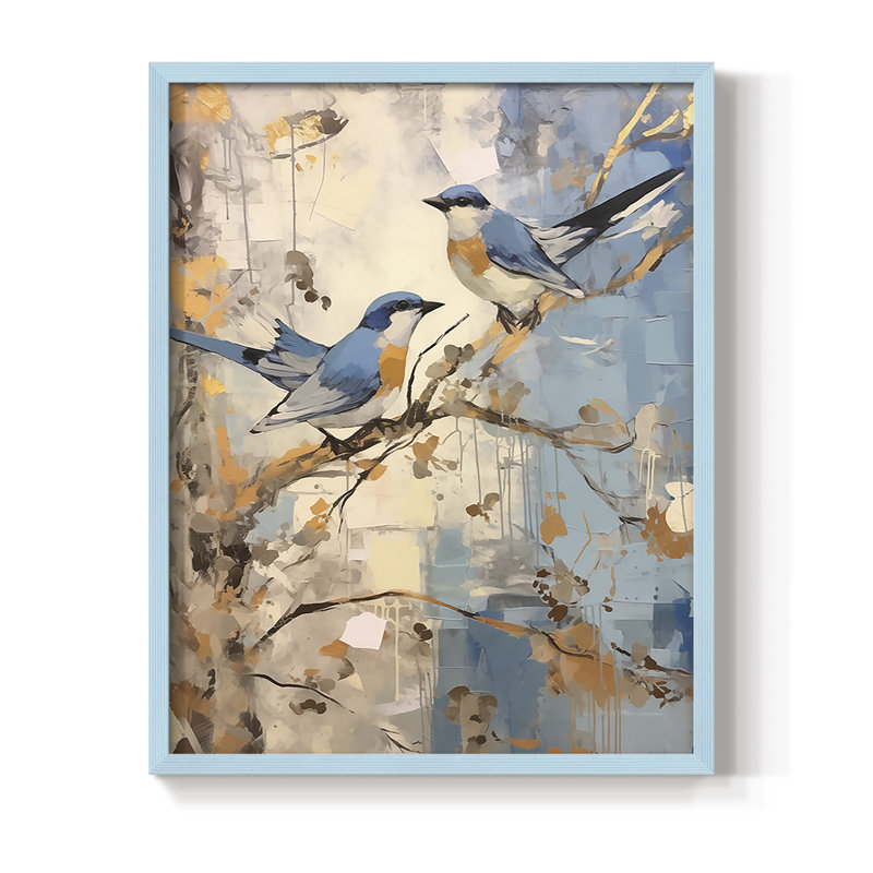 «ANIMALS Series Dxxvi», H 21 po x l 17 po, Bleu