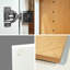 Armoire murale en bois massif avec tablettes réglables à 2 portes et charnières à fermeture en douceur pour la cuisine, garage robuste et avec rangement en caoutchouc l 27 po x P 42 po