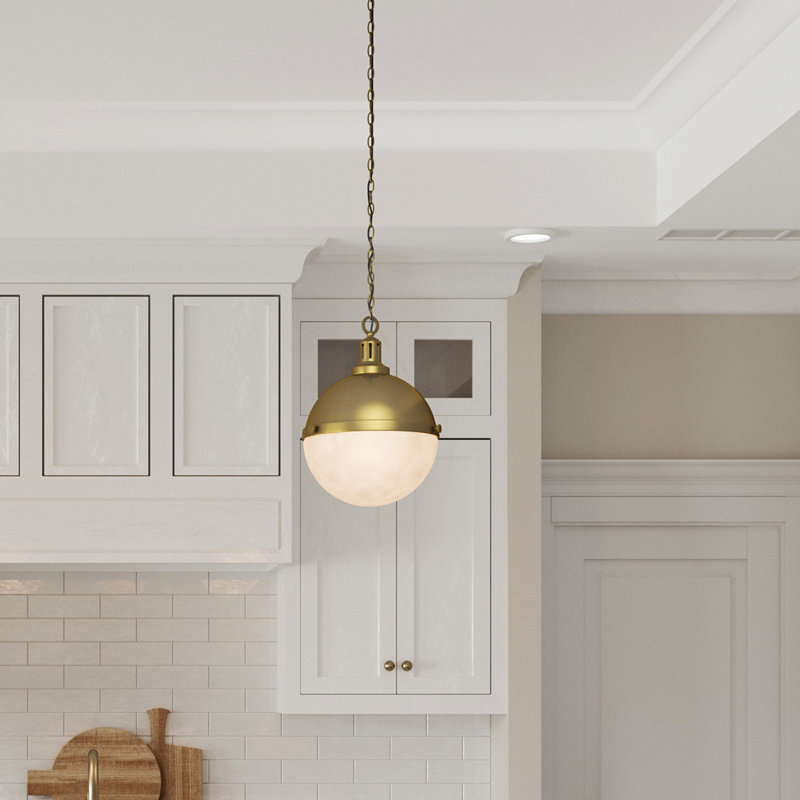 Luminaire suspendu simple Globe, Or