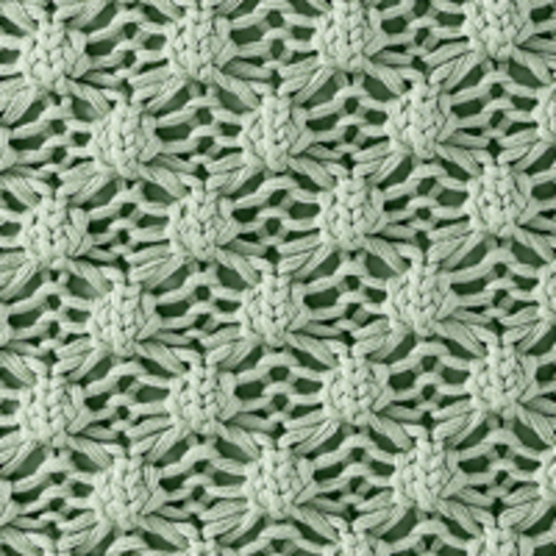 Sage Crochet Knit 20" x 20" Decorative Pillow