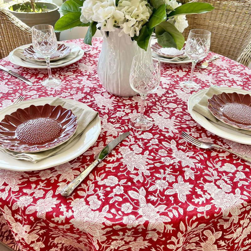 Carmen Round Tablecloth, 60" Round