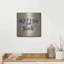 «Burlap World Map IV» par Sue Schlabach, art mural en métal-568934751