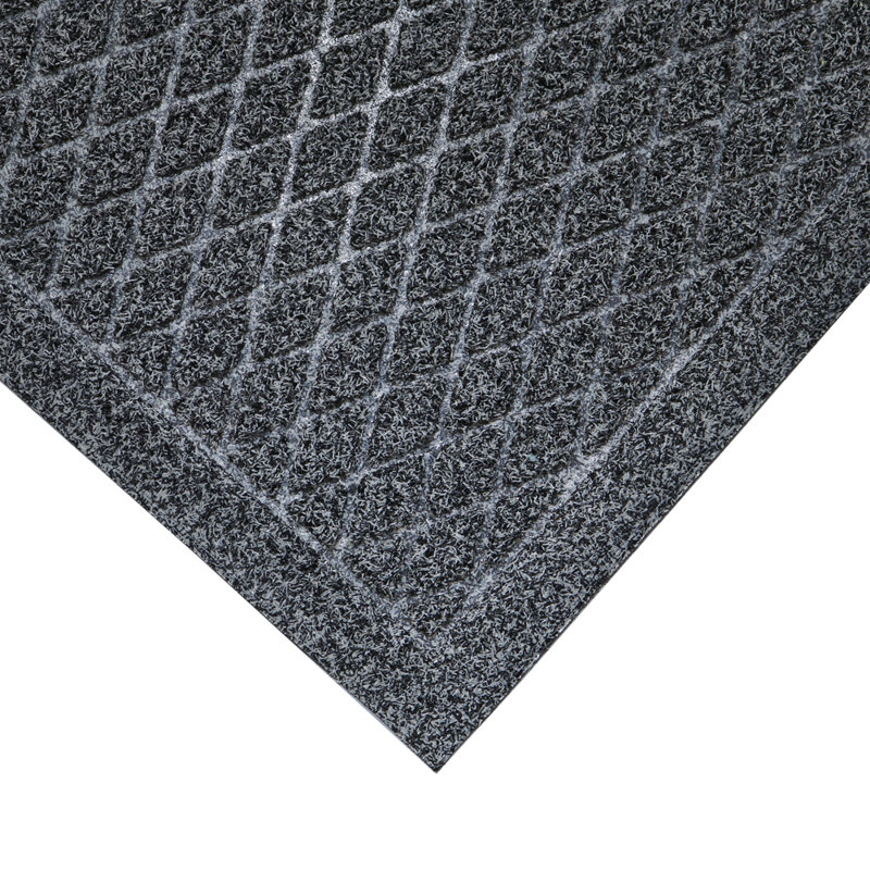 Geometric Outdoor Doormat, Grey