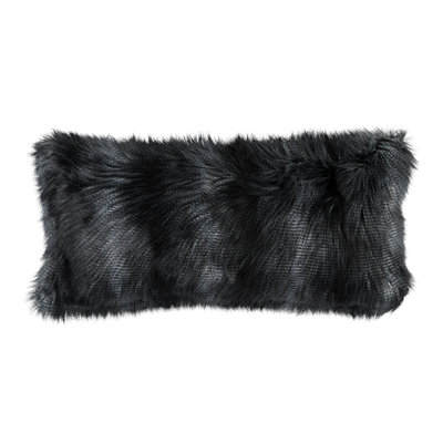 Faux Fur Lumbar Pillow Cover & Insert