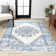 Clarice Inigo Cottage Medallion Blue/Gray Rug