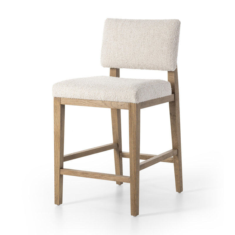 Carlo Stool-Somerton Ash-Counter & Bar, Counter Stool (27.25" Seat Height), White